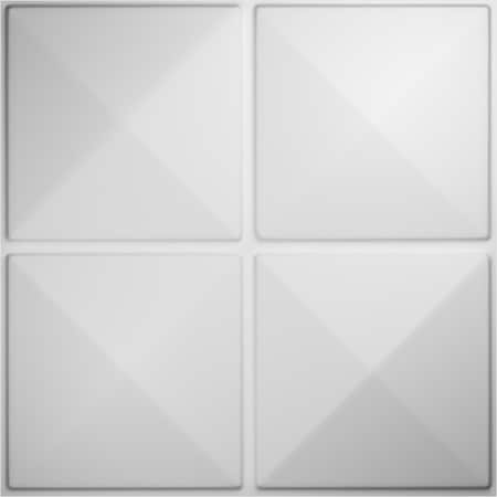 Ekena Millwork 19 5/8in. W x 19 5/8in. H Richmond EnduraWall Decor 3D Wall Panel Covers Total 53.49 Sq. Ft., 20PK WP20X20RIWH-CASE-20